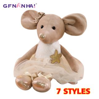1pc 42CM Cute Ballet Mouse Plush Toys Lovely Dressing Cloth Animal Mou_1